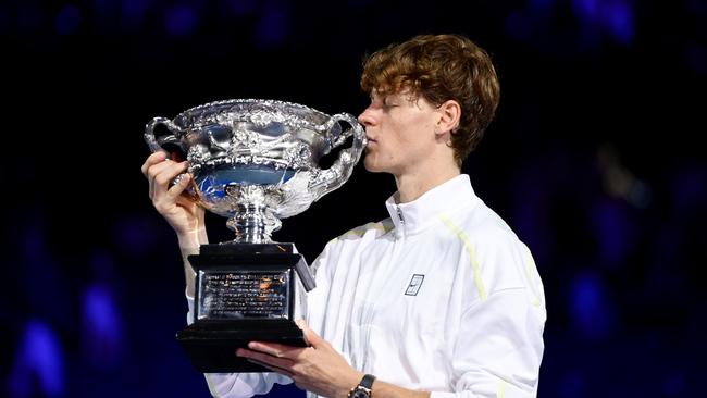 Jannik Sinner was far too strong for Zverev in the decider. (Photo by Quinn Rooney/Getty Images)