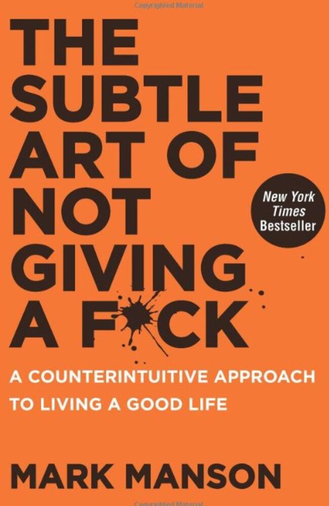 Mark Manson's first book The Subtle Art of Not Giving A F*ck is one of the highest selling books of the last decade. Picture: Supplied