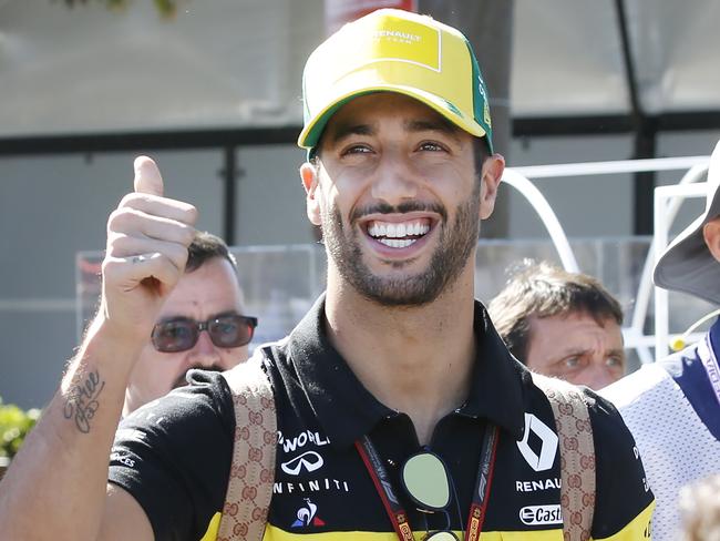 Ricciardo at the 2020 Australian Grand Prix before it was abandoned. Picture: David Caird