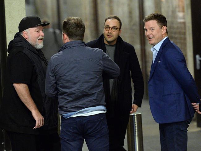 Kyle Sandilands and Ben Fordham at the John Ibrahim book launch. Picture: Jeremy Piper