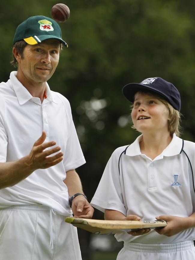 Jan and Will Pucovski in 2009. Picture: Valeriu Campan