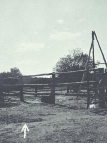 The area near the 183-mile hut where items including Louis Carron’s wedding ring were found, taken by Arthur Upfield. Picture: National Library of Australia