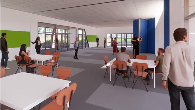 Open-space classrooms are a highlight of the new design.