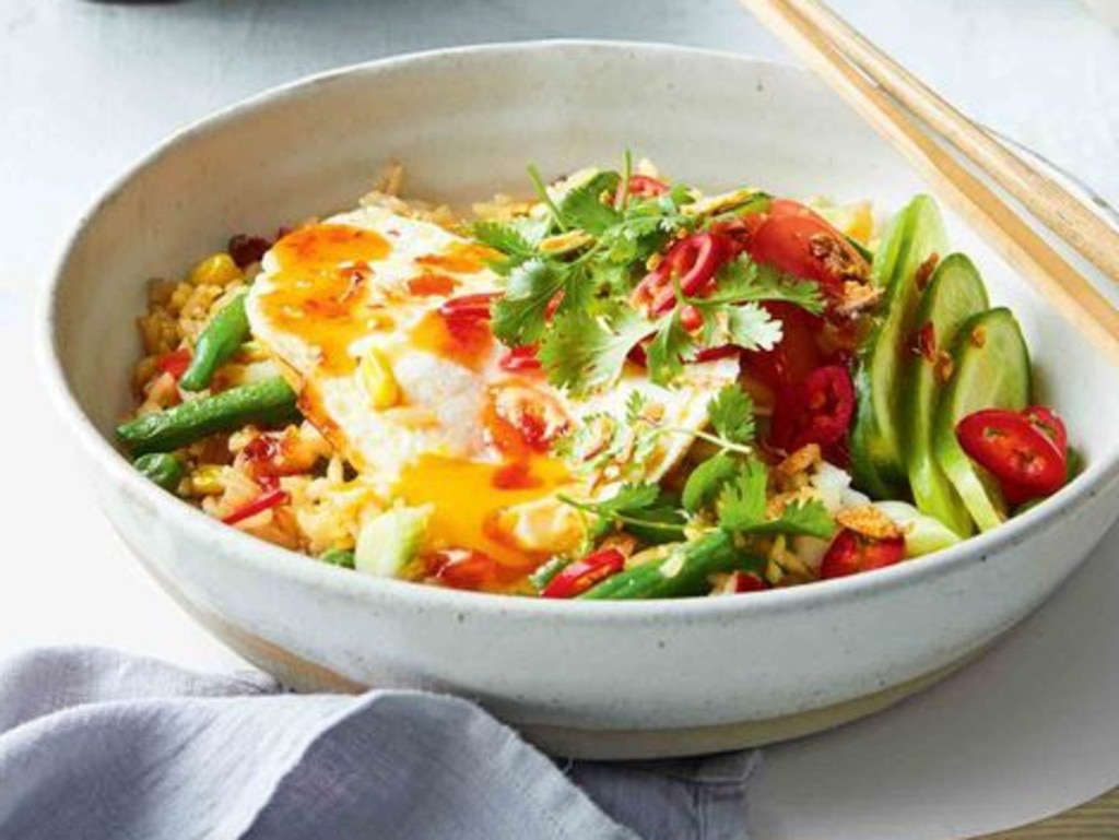 Chilli egg nasi goreng.