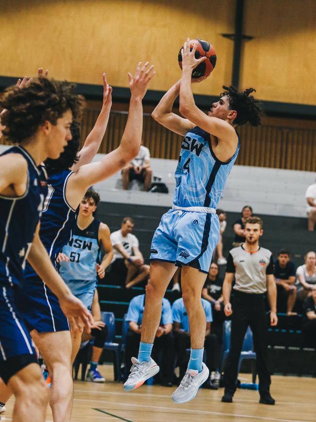 Young Indigenous basketball star Steven Hall.