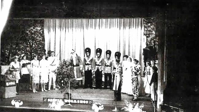 The accordian band which featured (from left) John Evans, Les Heinemann, Don Doherty, Val Mole &amp; Trevor Scriven.