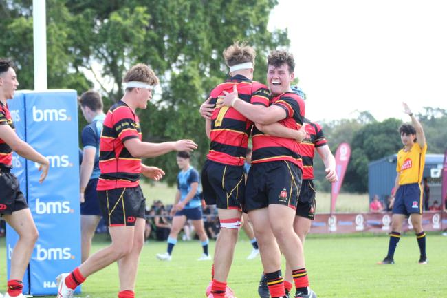 Ballymore Cup rugby action at the Albany Creek Brumbies Junior Rugby Union Club on Friday, April 12, 2024.