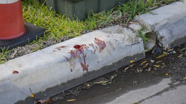 Blood like stains were seen near the home. Picture: RoyVPhotography