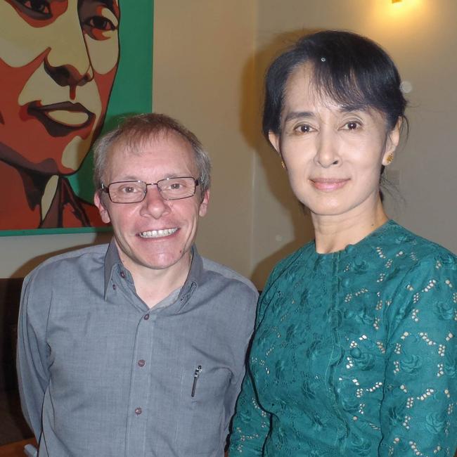 Australian economist Sean Turnell with Aung San Suu Kyi.