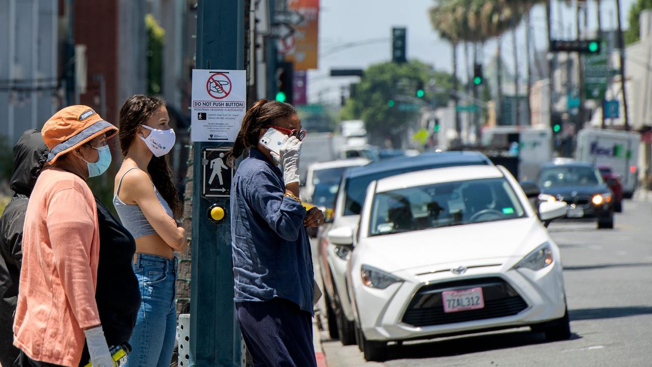 The virus has infected more than 5.7 million people worldwide and killed over 355,000, with the US having the most confirmed cases and deaths. Picture: Valerie Macon/AFP