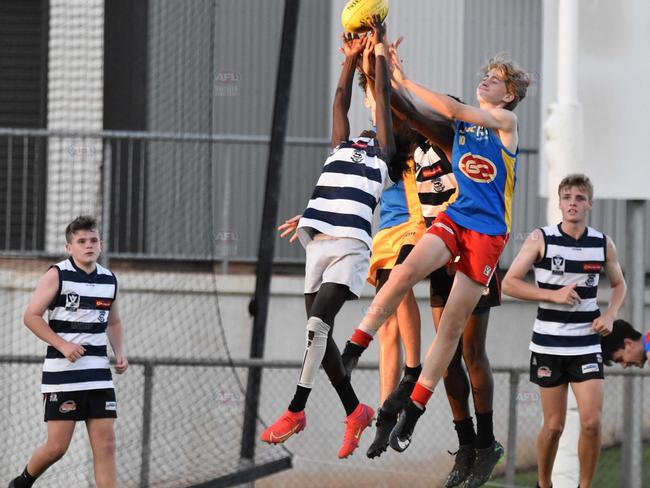 Action from the 2021 Michael Long Cup. Picture: AFLNT Media