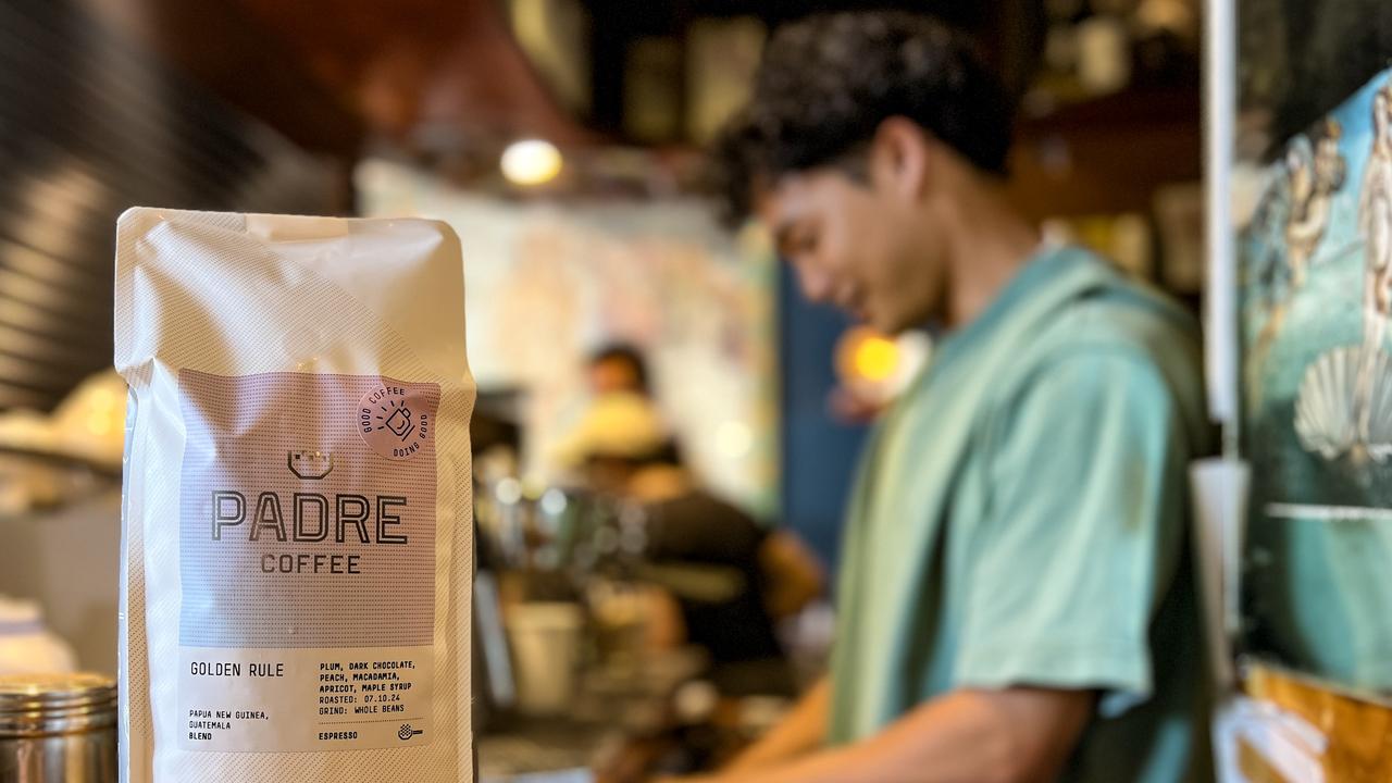 Padre Coffee being served at the 1995 cafe on Cavenagh St, Darwin.