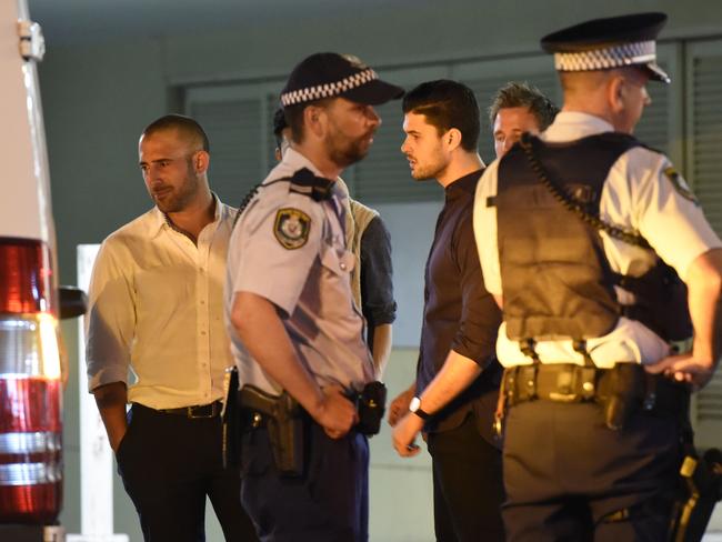 The scene at Double Bay after an assault which saw a man hospitalised. Picture: Gordon McComiskie