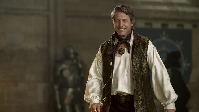 Finally smiling: Hugh Grant plays Forge in Dungeons &amp; Dragons: Honour Among Thieves. Picture: Paramount