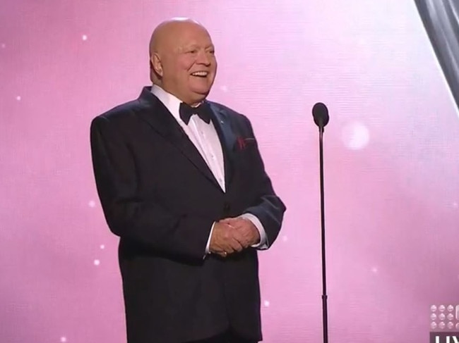 Bert Newton at the 2018 Logies. Picture: Channel 9