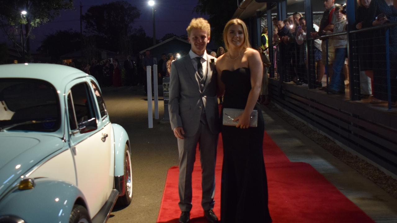 Luke Drennen and Emma Lindsay at Dalby State High School's Formal 2022