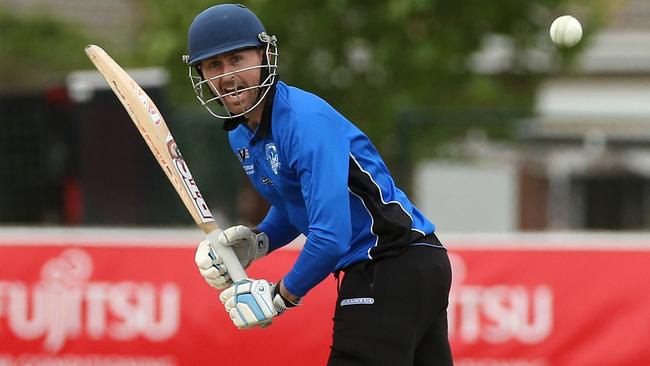 Michael Stretton in action for Greenvale. Picture: Hamish Blair