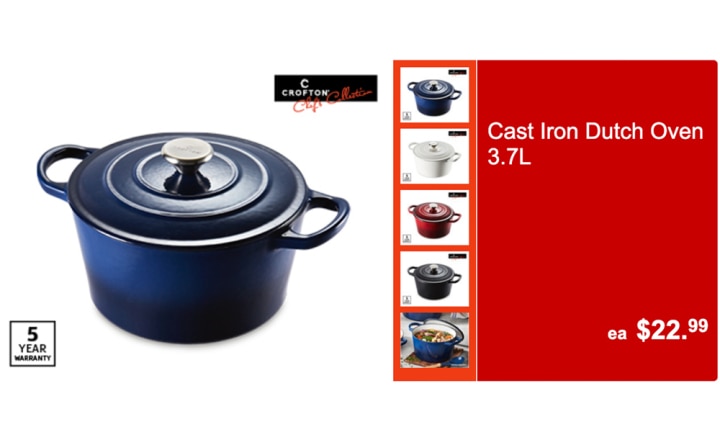 Crofton - Cast Iron Dutch Oven 3.7L . - My Downunder Catch