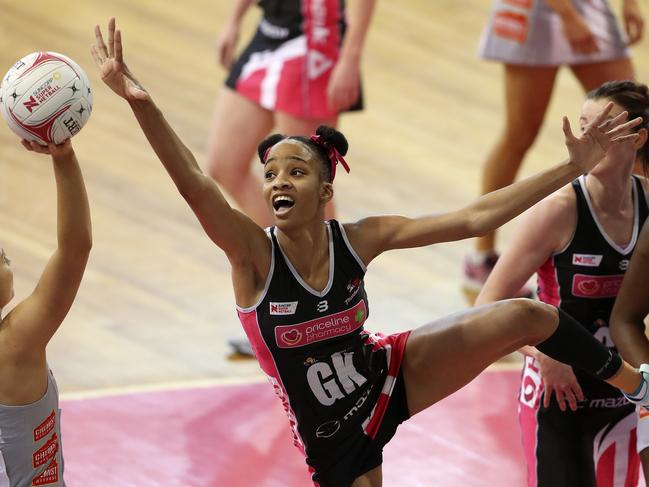 Shamera Sterling in action for the Thunderbirds. Picture: Sarah Reed