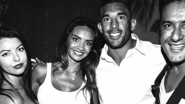 Braith Anasta is pictured with punters at Casablanca Bar in Sydney's Double bay. Picture: Casablanca Bar