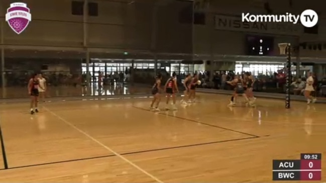 Replay: Netball Queensland State Age Titles - ACU Cougars v Brisbane Wildcats (U16)