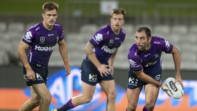 Is this the end? Rugby league fans might only have another five months of Cameron Smith. Savour it. Picture: Getty