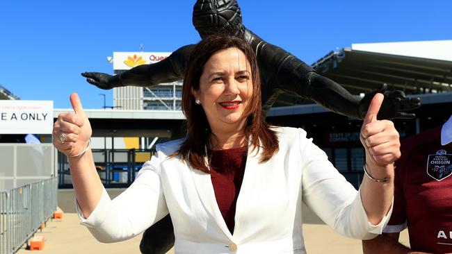 Annastacia Palaszczuk hits Townsville for State of Origin this week. Picture: Adam Head