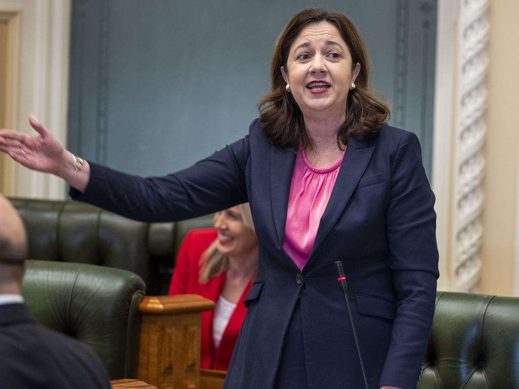 Queensland Premier Annastacia Palaszczuk will reopen borders on July 10 - except to those from Victoria. Picture: AAP Image/Glenn Hunt.