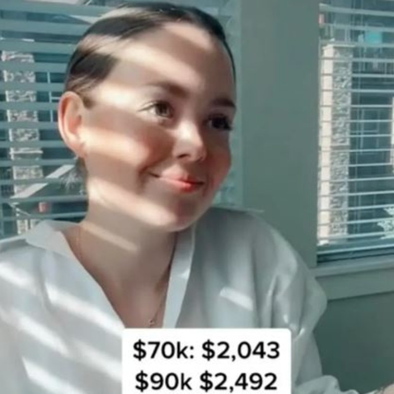 Lexi Larson went public with her salary. Picture: TikTok