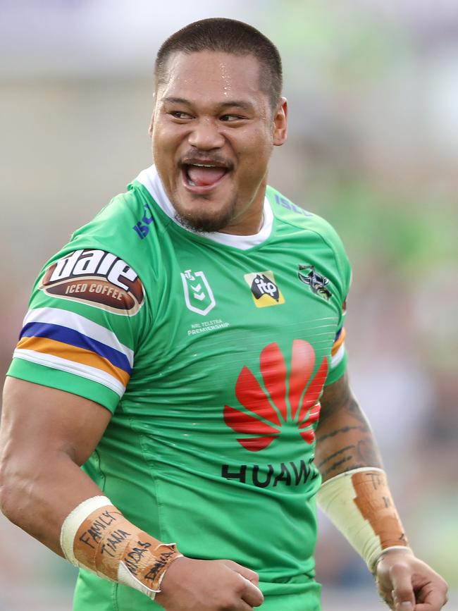 Joey Leilua is raring to go for the Raiders. Picture: Getty Images