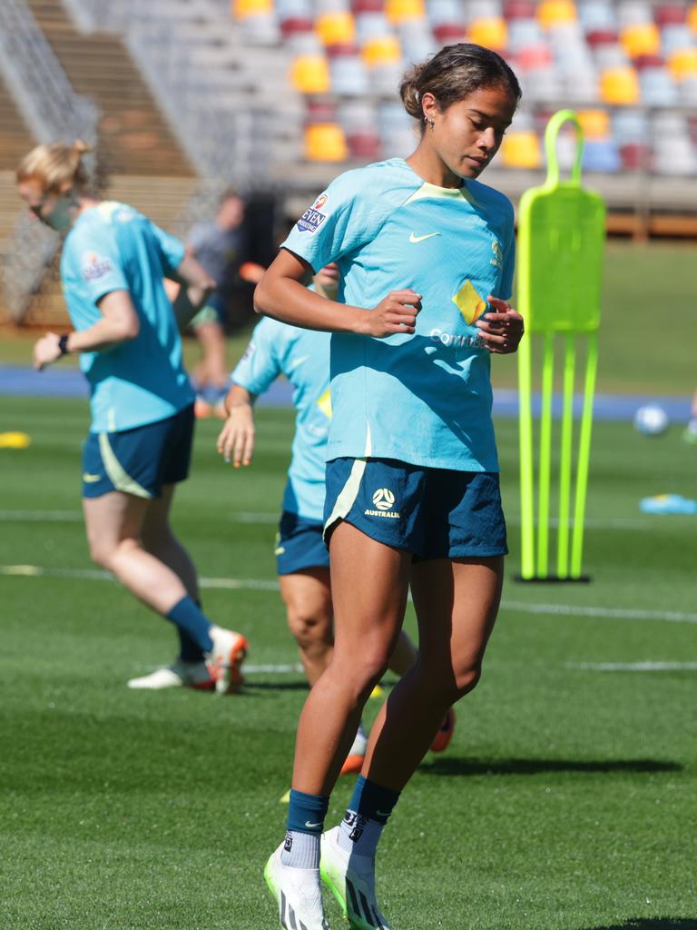 Mary Fowler plays for the Matildas. Picture Lachie Millard