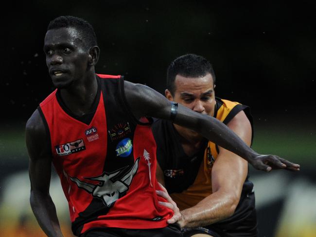 NTFL TIO , Tiwi Bombers V Nightcliff. Dion Munkara