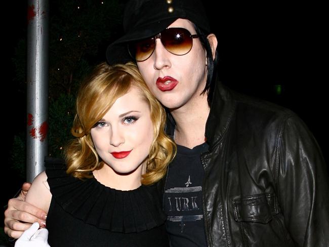 Evan Rachel Wood and Marilyn Manson. Picture: Scott Wintrow/Getty Images North America/AFP