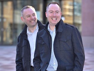 Steven Preddy, left, and Martin Hall will be compensated after being refused a hotel room / AP