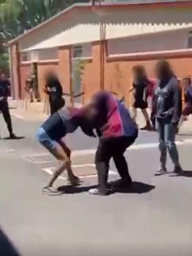 Several videos of school fights in Port Augusta have been circulated on social media. Picture: Supplied