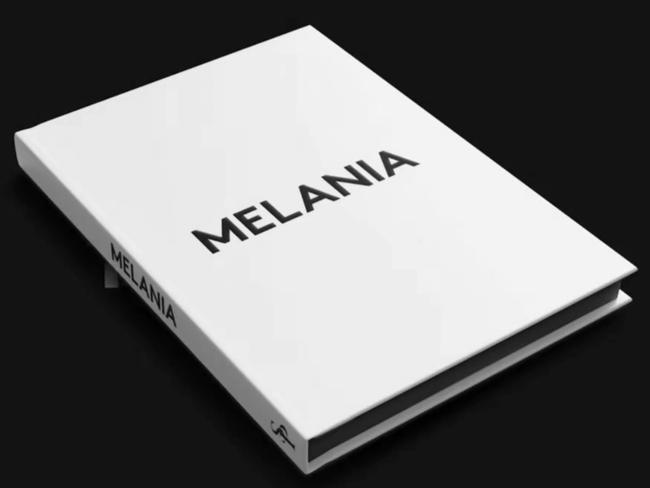 The cover of the memoir, simply titled ‘Melania’. Picture: @melaniatrump on X