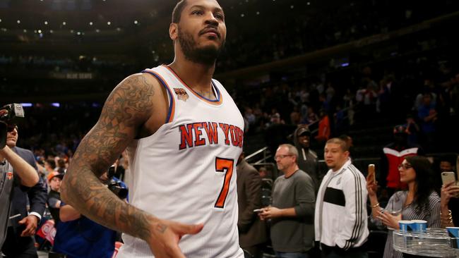 NBA star Carmelo Anthony. Picture: Getty Images/AFP