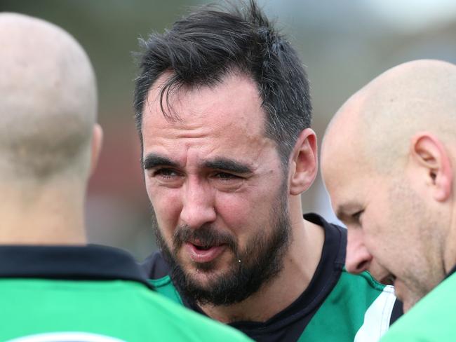 Donvale playing coach Matt Fife during the EFL (Div 4) Semi-Final between Donvale and Forest Hill on Saturday, August 26, 2017 in Mitcham, Victoria, Australia.Picture: Hamish Blair