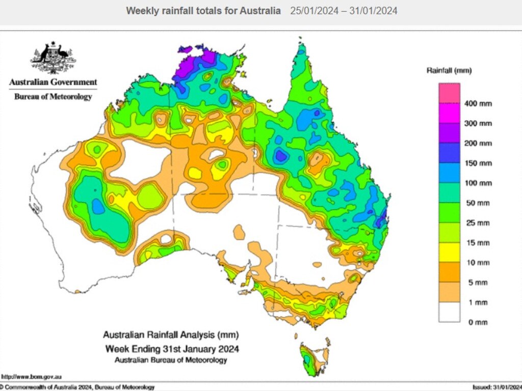 Some regions have already seen heavy rains. Picture: BOM