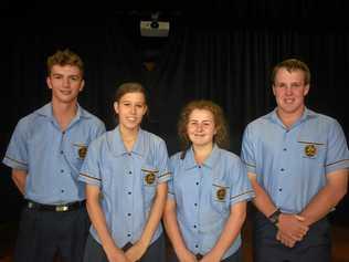 TOP OF CLASS: Roma State College Year 12 captains Ben York and Kirsten Steinohrt achieved the school's best OP scores. All students ended up with a score above 15. Picture: Joshua Macree