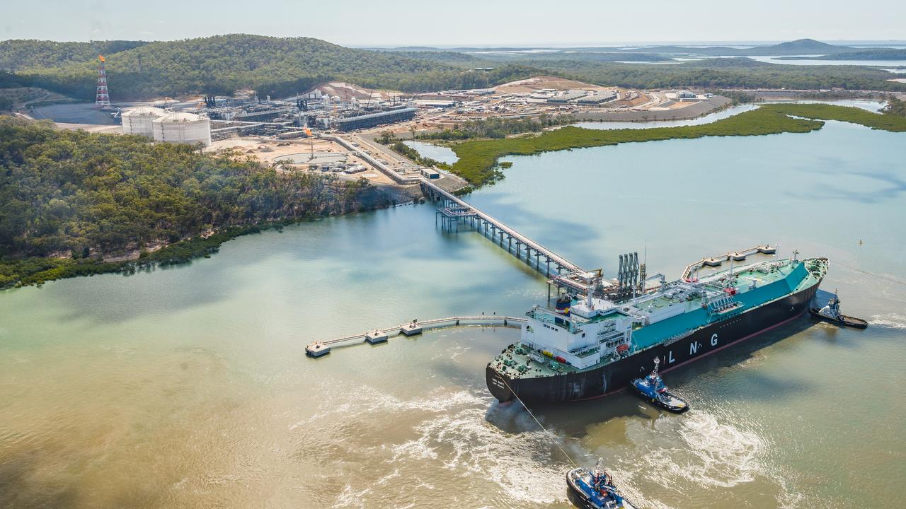 The Santos Gladstone LNG project in Queensland. Picture: Santos