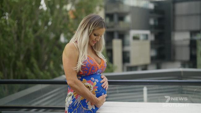 Brynne Edelsten gave birth to a baby daughter earlier this year. Picture: Channel 7