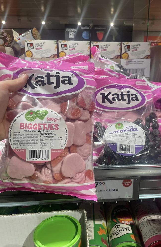 Aldi is selling Katja Biggetjes as part of the Dutch week Special Buys. Picture: Vegans of Australia/Facebook