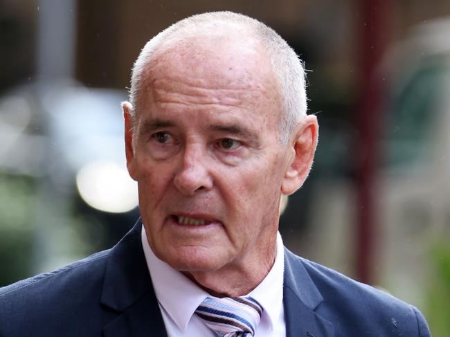 SYDNEY, AUSTRALIA - NewsWire Photos MAY 9, 2022:  Chris Dawson pictured as he arrives at the Supreme Court, Sydney CBD. Ex-Newtown Jets player and school teacher Chris Dawson was charged with murdering his wife Lynette in 1982.Picture: NCA NewsWire / Damian Shaw