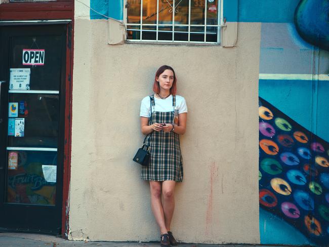 Saoirse Ronan in a scene from "Lady Bird." Picture: Merie Wallace/A24 via AP