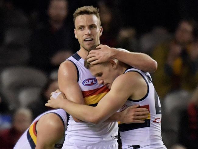 Brodie Smith and the Crows continued their reign at the top of the ladder.