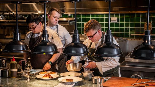 Chefs at work at the revamped Dry Dock. Photo: Supplied