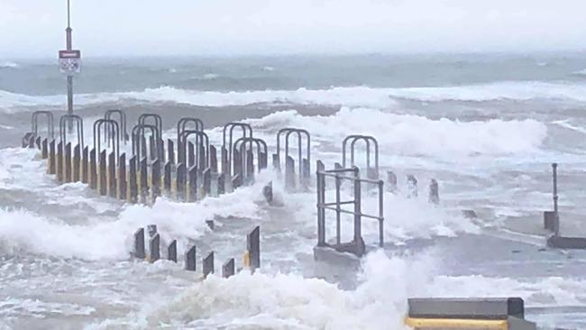 Frankston Pier this morning. Picture: Sarah Maree/Facebook