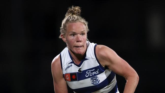 Kate Darby will miss the Cats’ final against the Bombers. (Photo by Martin Keep/AFL Photos/via Getty Images)