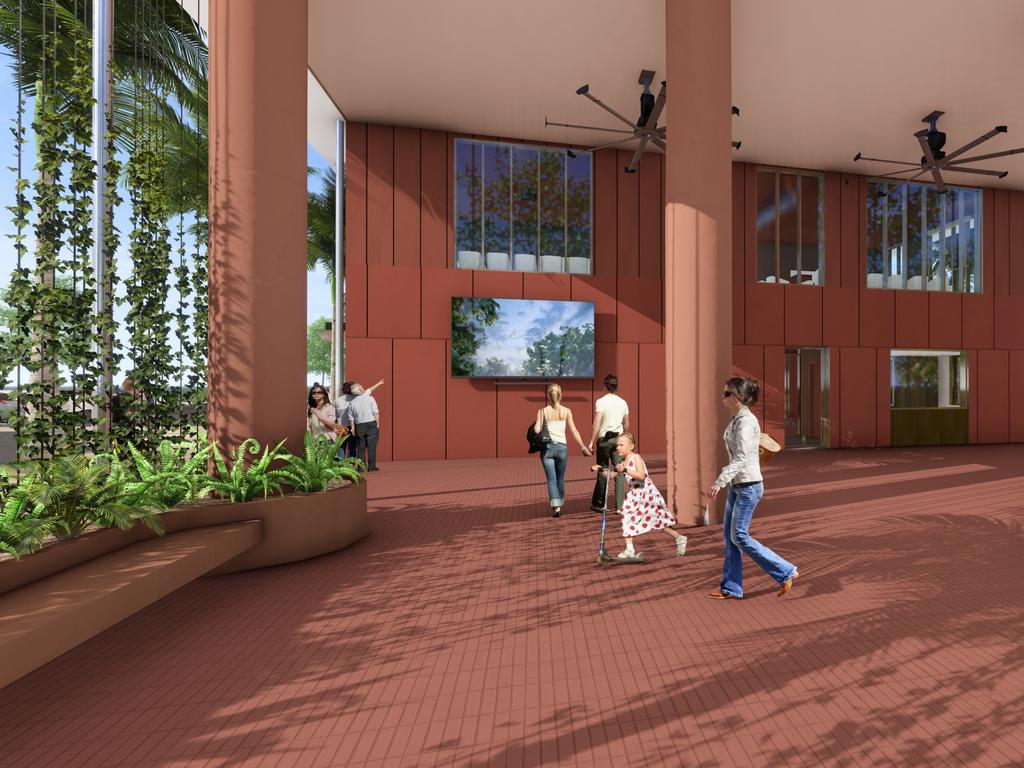 Exterior render of the Hilton Garden Inn Townsville. Picture: HHNQ.